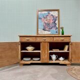 Mado buffet in restored pitch pine