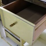 Seventies design bar cabinet by Harvey Guzzini for Stilglass Donati