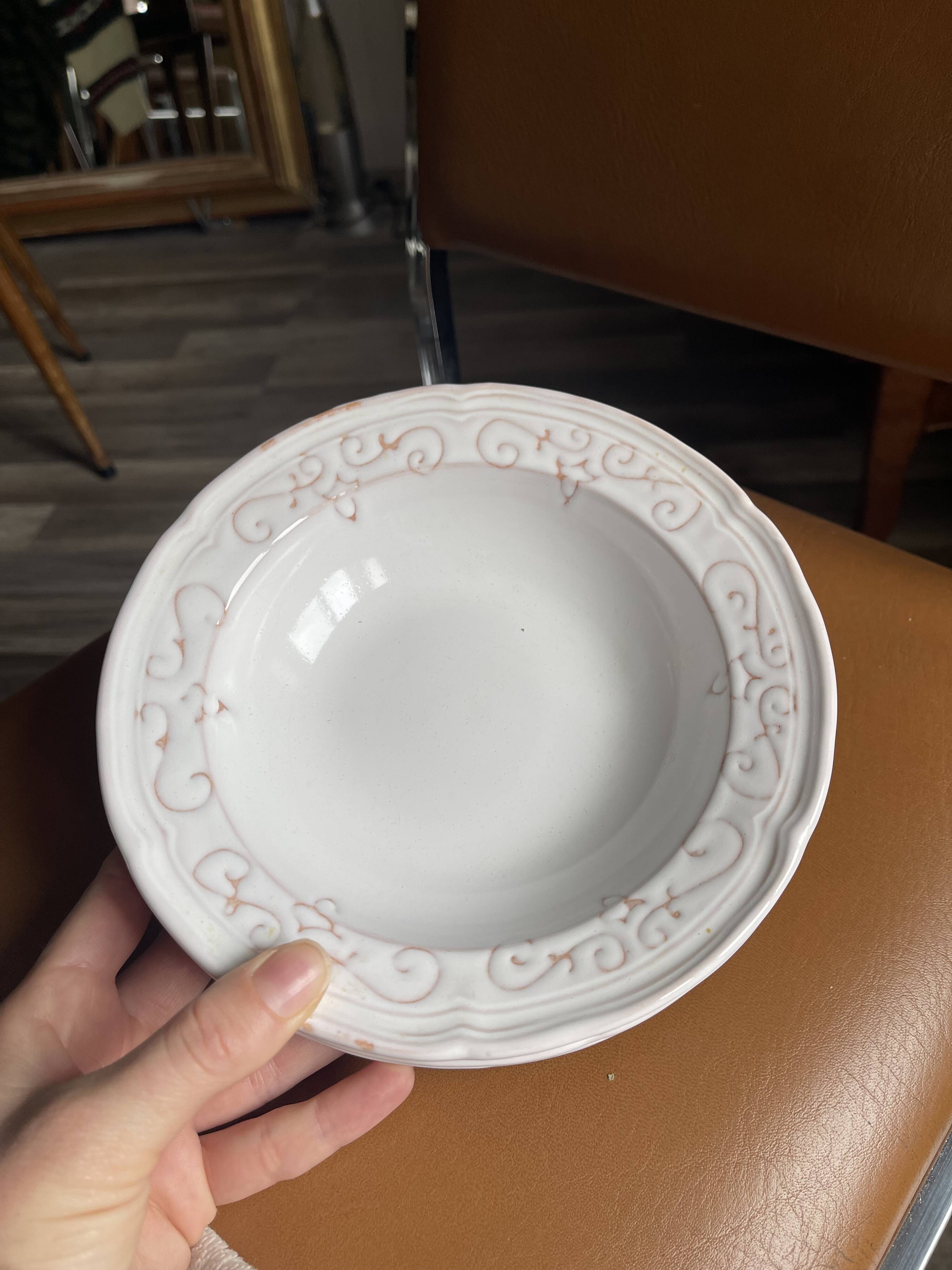 6 Niderviller soup plates
