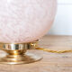 Table lamp - pink antique globe