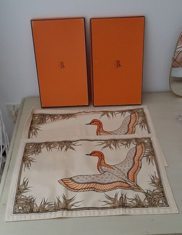 Centre de table et serviette Hermes