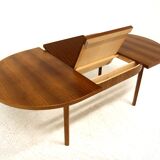 Scandinavian walnut dining table, Sweden, 1960