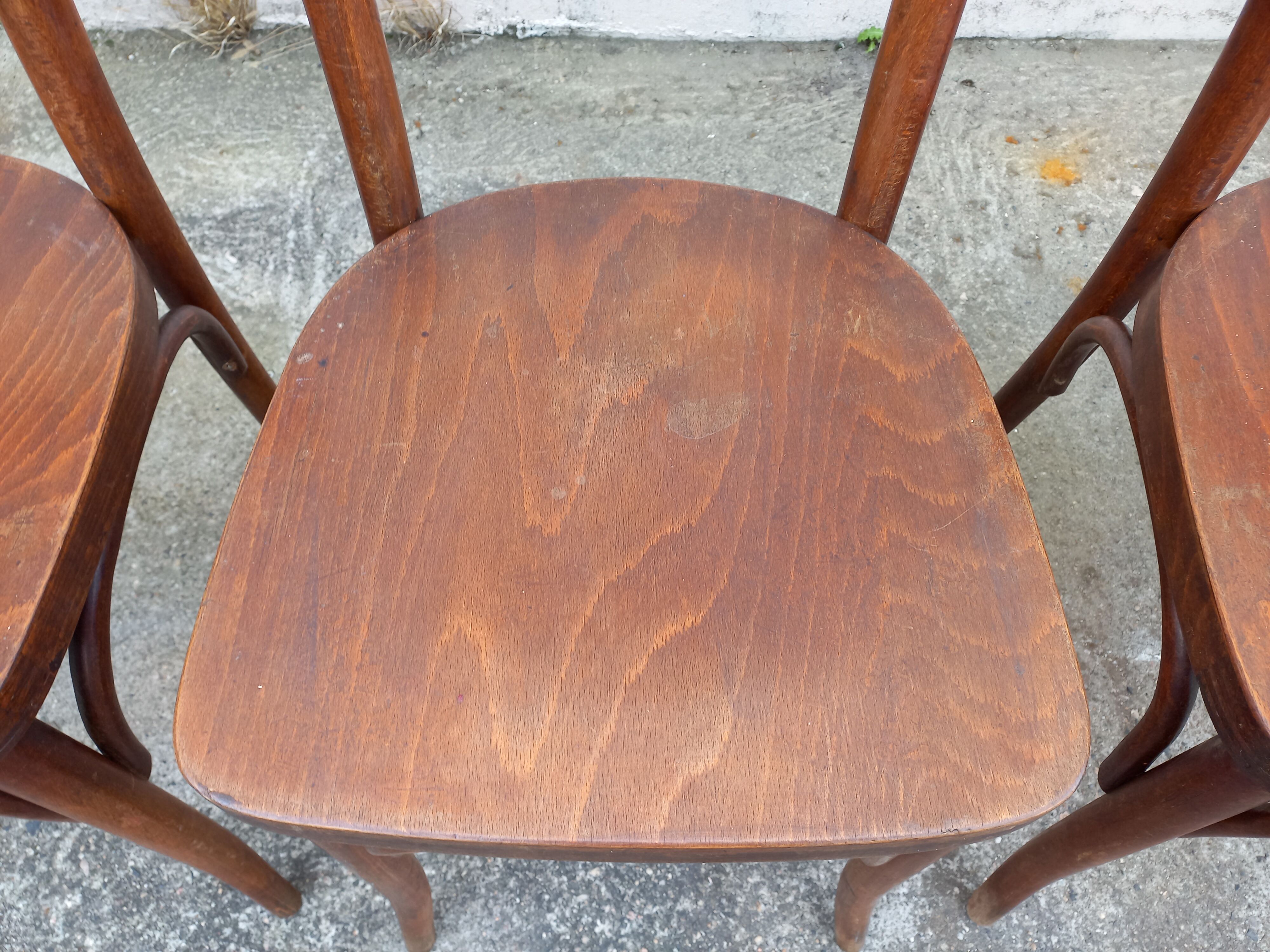 Chaises bistrot Thonet, lot de 6