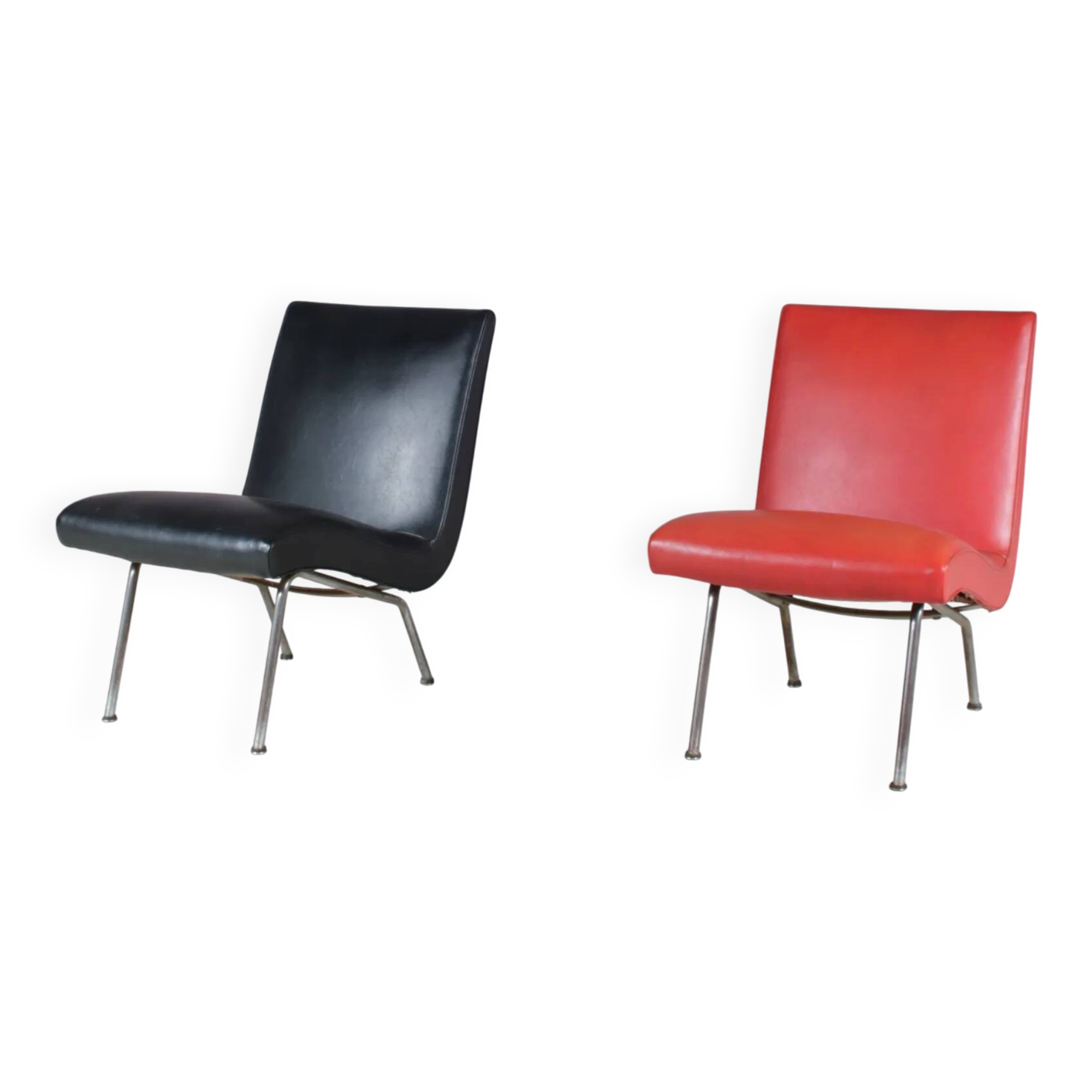 1947 pair of Walter Knoll “Vostra” chairs for Knoll, Germany