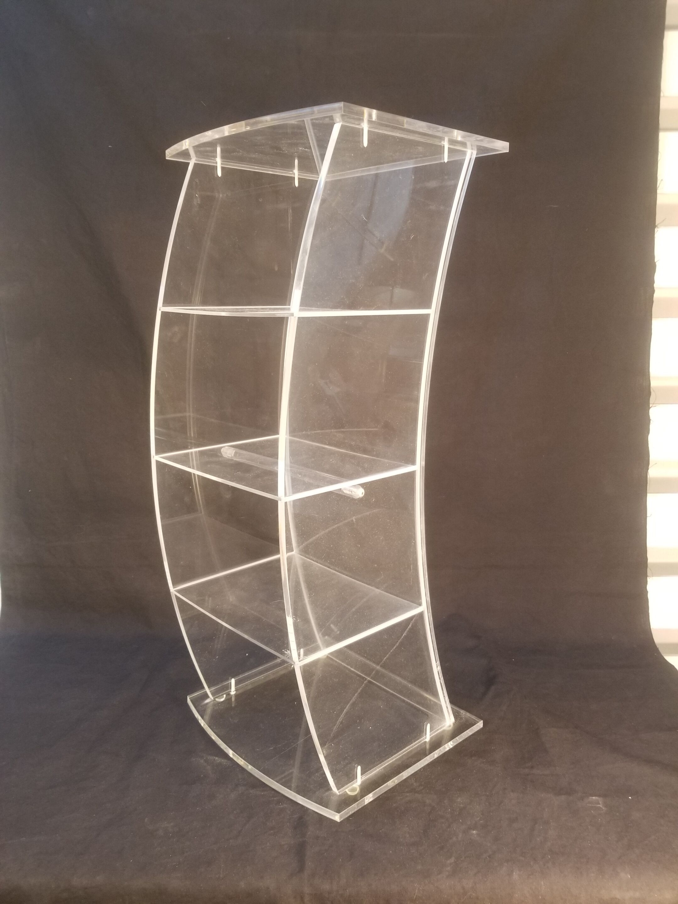 Plexiglas CD storage column - Vintage design 80s