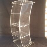 Plexiglas CD storage column - Vintage design 80s