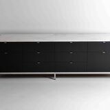 Executive sideboard by Florence Knoll with 'rosé aurore' marble top