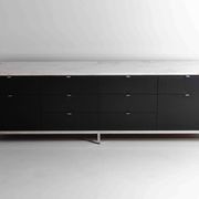 Executive sideboard by Florence Knoll with 'rosé aurore' marble top