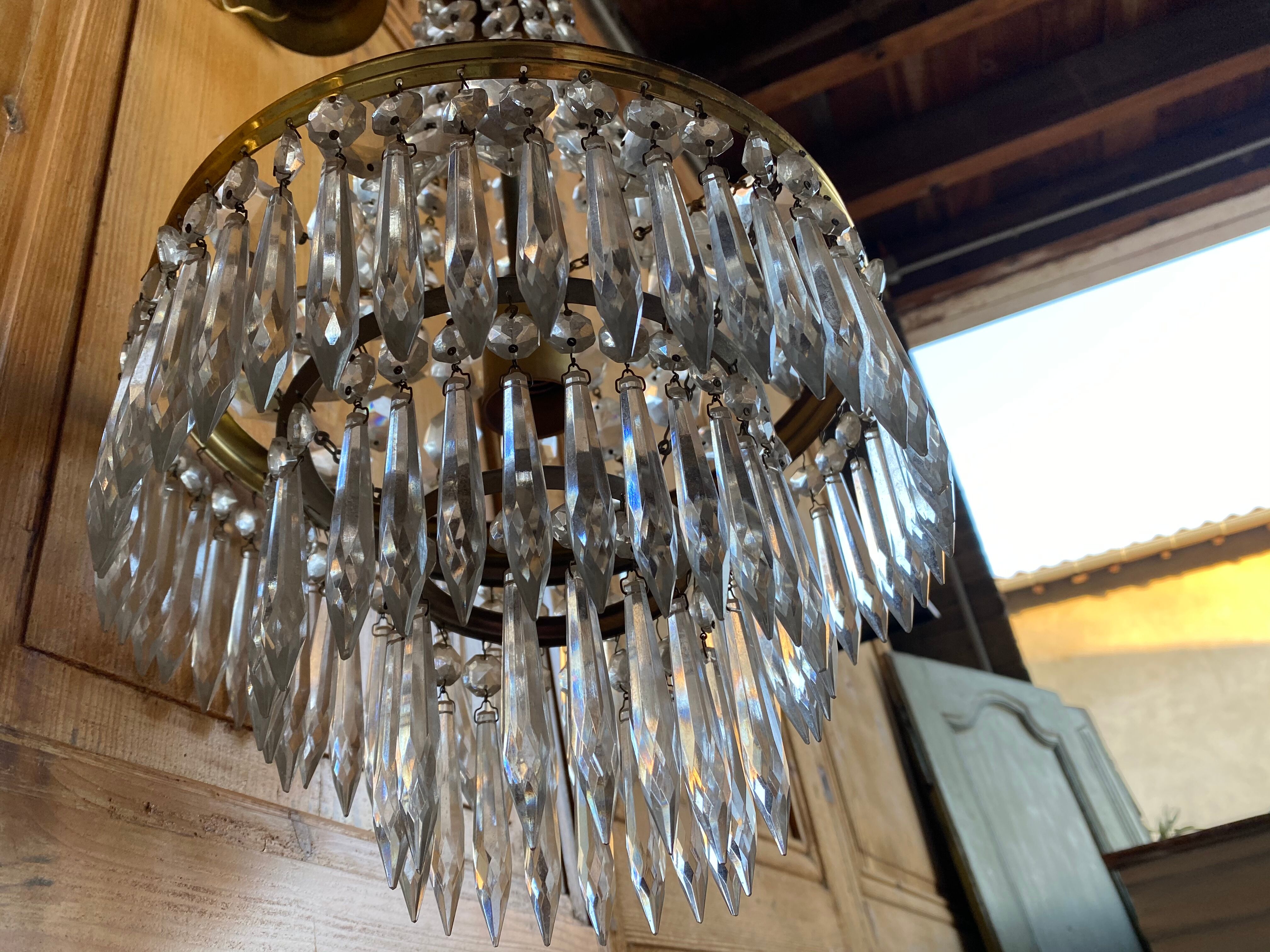 Stamped chandelier