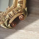 Gilded mirror signed Vincenzo Fancelli