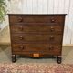 Victorian English commode from the 19th century in mahogany.