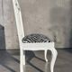 Antique Baroque chair redesigned in Zebra fabric