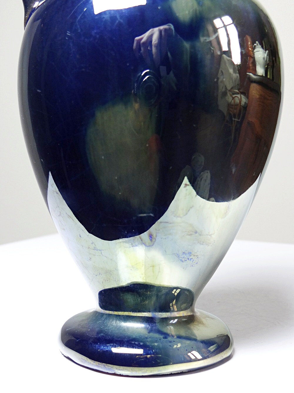 Small jug/pitcher/soliflore from Rambervillers, antique stoneware.