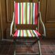 Fauteuil jardin pliant vintage