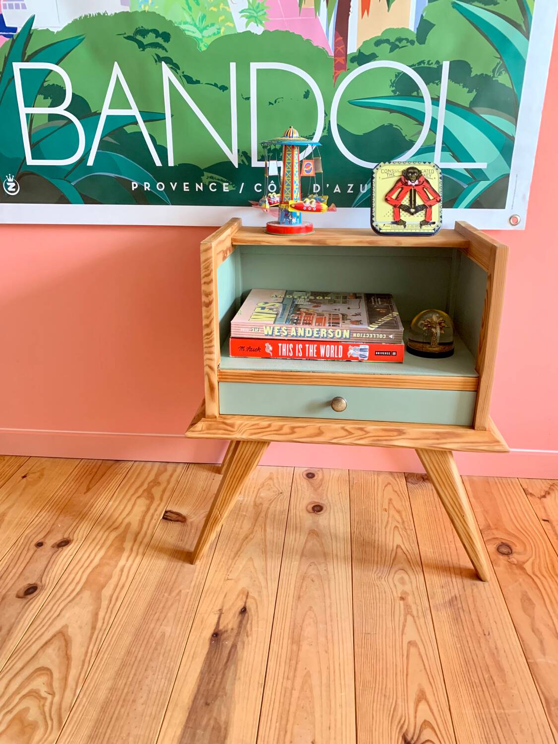 Vintage bedside table