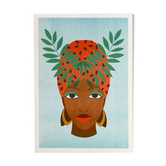 'LUPITA' printed poster by Céline Kadara