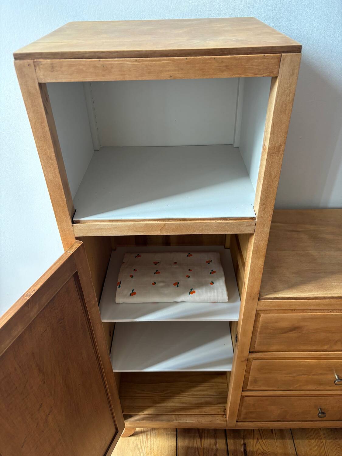 Vintage asymmetrical wardrobe