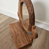 Miroir de coiffeuse pivotant en bois