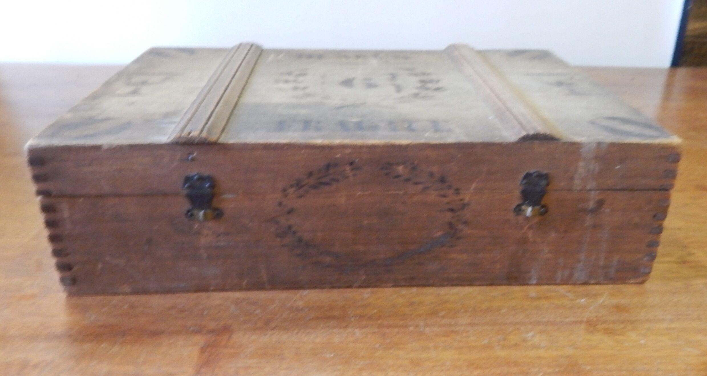 Old box wooden Tenon mortise 1960s