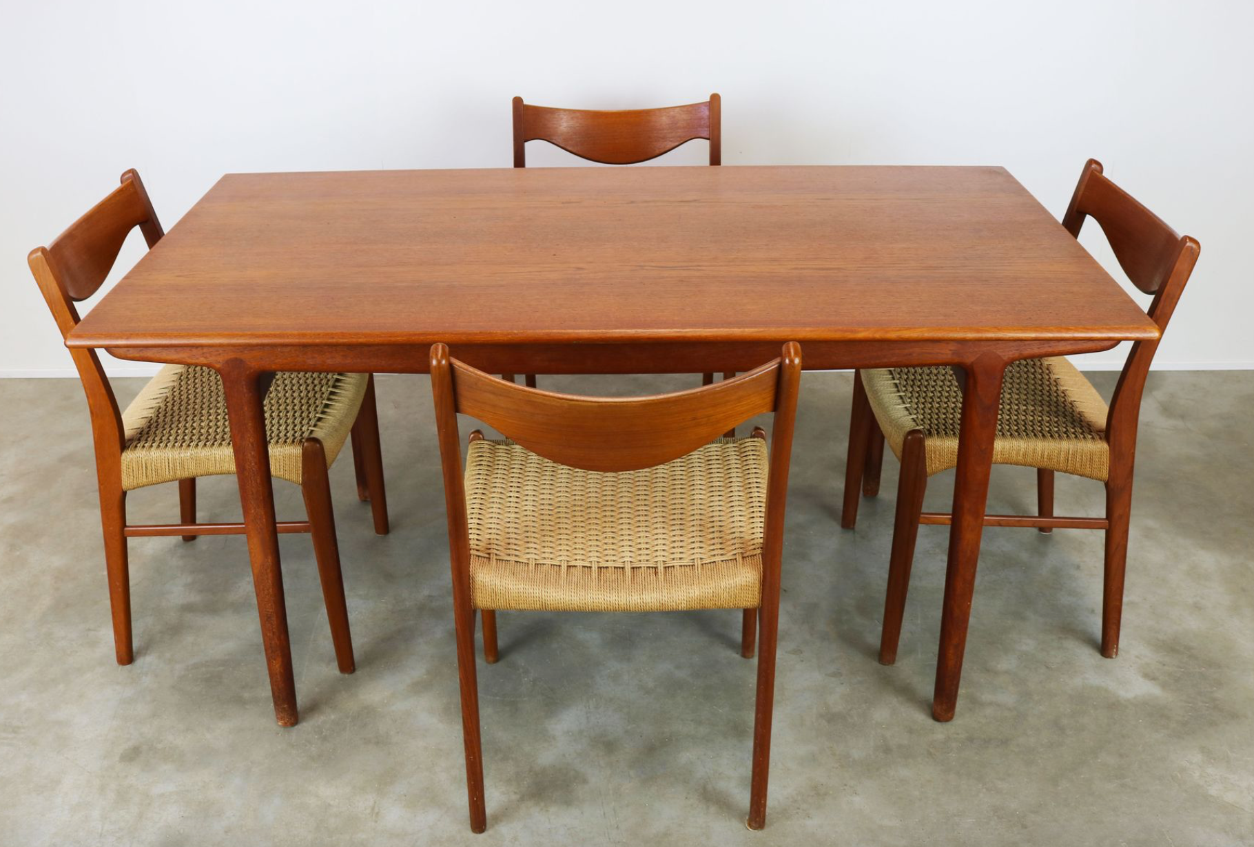 Dining Room Set by Ejner Larsen - Aksel Bender for Naestveld Mobelfabrik - Glyngore Stolefabrik Denmark 1950s