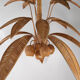 Grand lustre « cocotier » « palmier » en rotin
