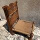 Antique ethnic chair in carved wood