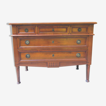 Solid cherry chest of drawers, antique patina