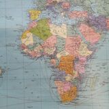 Old world map planisphere Royal Interocean Lines