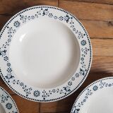 Set of 4 Badonviller soup plates