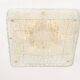 Square glass ice Murano ceiling light, Kaiser, Germany, 1970s