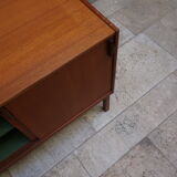 Two-door teak storage unit from the 1960s