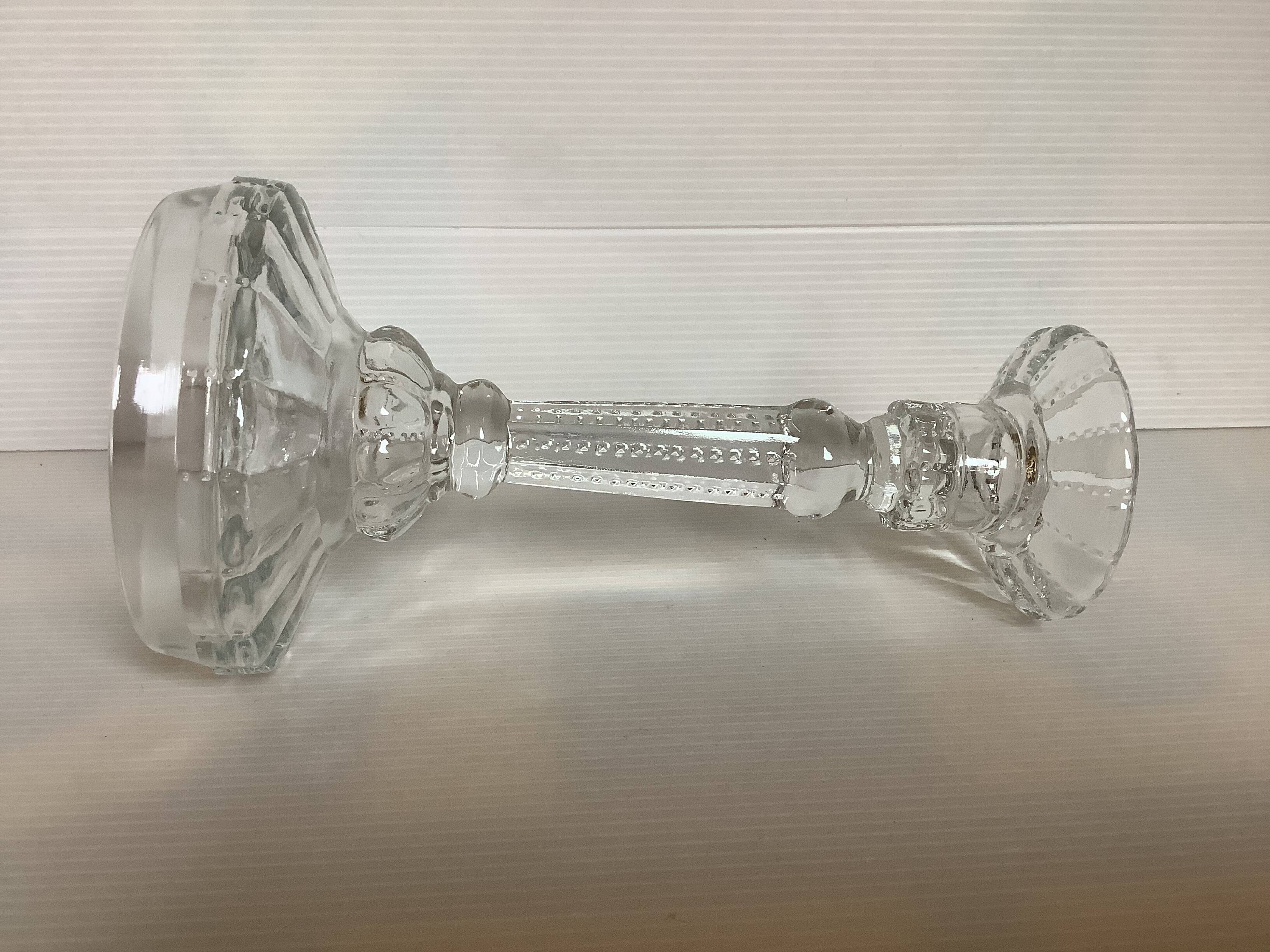 Bougeoir verre moulé