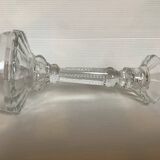 Molded glass candle holder