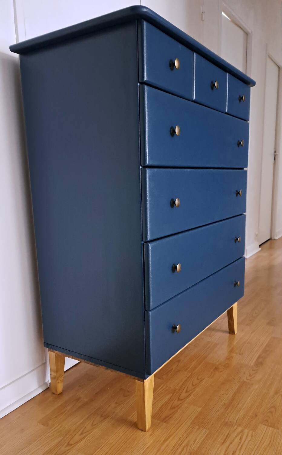 Rød Sødgren blue ganne 3 chest of drawers