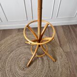 Vintage parrot coat rack in light wood