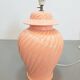 Large Table Lamp in Pink Ceramic from Kostka, 1980