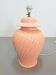 Large Table Lamp in Pink Ceramic from Kostka, 1980