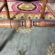 6 light beech mulched chairs