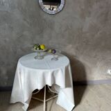 Etched glass fruit bowl