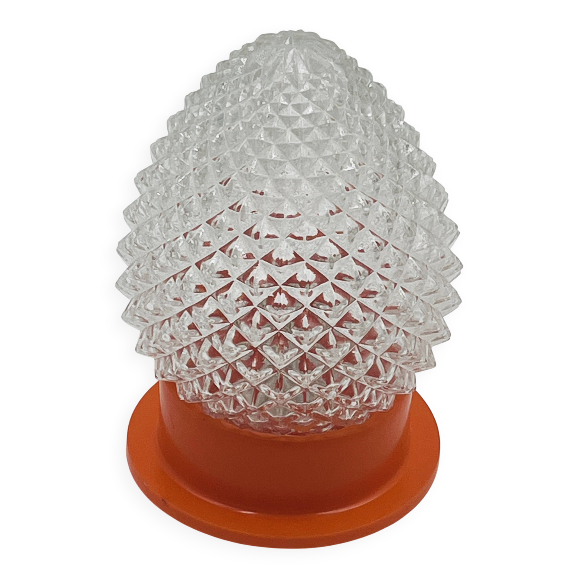 Orange Pinecone Ceiling Light