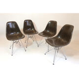 4 DSR chairs by Charles and Ray Eames, 1970/1980