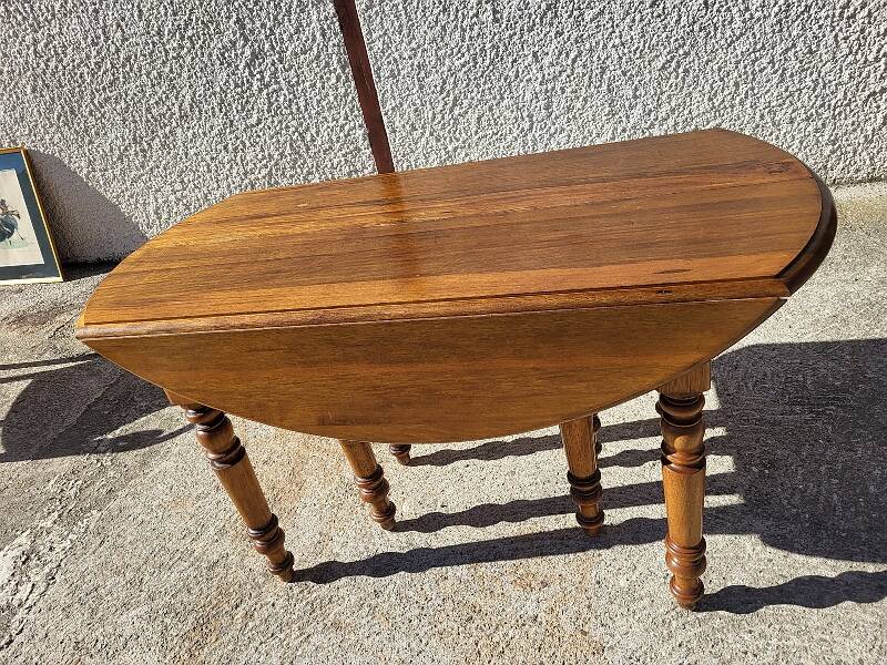 Table louis philippe 8 pieds avec 8 allonges