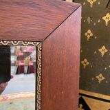 Oak mirror and old golden border