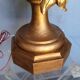 Lampe 90cm bois sculpté doré style Louis XVI