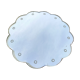 Miroir biseauté en forme de fleur années 50/60 59cm