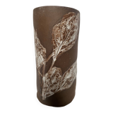 Vintage signed terracotta vase