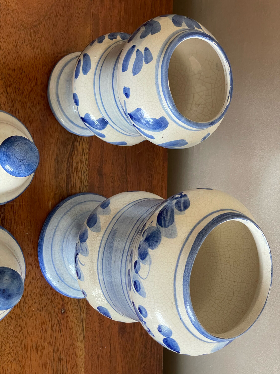 2 pots apothecary linden mint