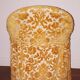 Yellow velvet stool chair, Napoleon III style