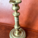 Bougeoir ancien en bronze XIXe