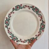 Set of 6 old flat plates model Cécile de HBCM